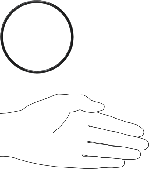 Yağa Dayanıklı Buna-N O-Ring, 3.5 mm Genişlik, 84 mm İç Çap