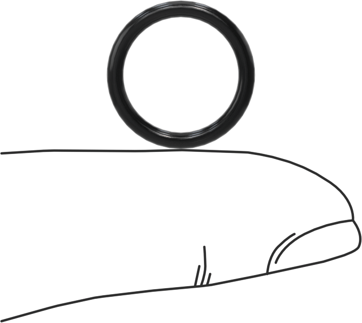 Yağa Dayanıklı Buna-N O-Ring, 1.78 mm Genişlik, 12.42 mm İç Çap