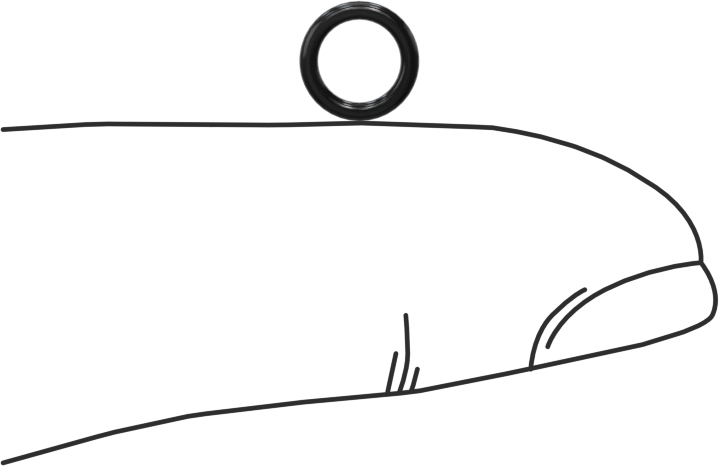 Yağa Dayanıklı Buna-N O-Ring, 1 mm Genişlik, 4.5 mm İç Çap