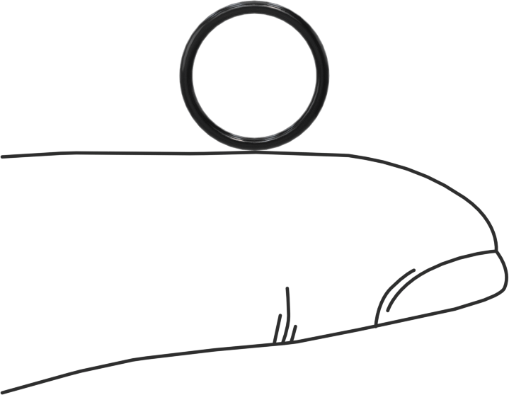 Yağa Dayanıklı Buna-N O-Ring, 1 mm Genişlik, 9.5 mm İç Çap