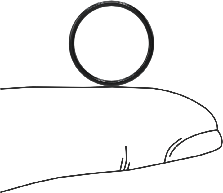 Yağa Dayanıklı Buna-N O-Ring, 1 mm Genişlik, 13 mm İç Çap