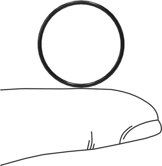 Yağa Dayanıklı Buna-N O-Ring, 1 mm Genişlik, 19 mm İç Çap