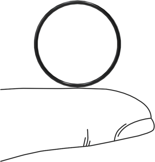 Yağa Dayanıklı Buna-N O-Ring, 1 mm Genişlik, 20 mm İç Çap