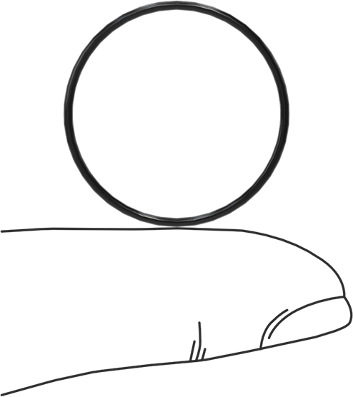 Yağa Dayanıklı Buna-N O-Ring, 1 mm Genişlik, 23 mm İç Çap