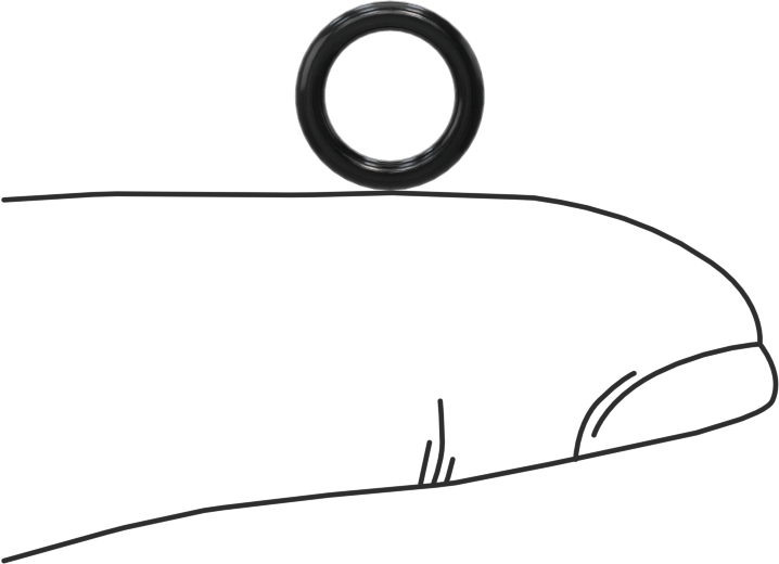 Yağa Dayanıklı Buna-N O-Ring, 1.5 mm Genişlik, 6.5 mm İç Çap