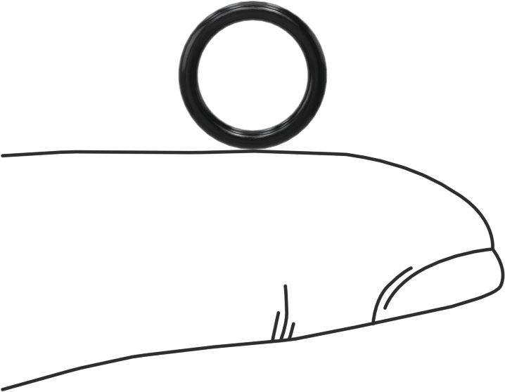 Yağa Dayanıklı Buna-N O-Ring, 1.5 mm Genişlik, 8.5 mm İç Çap