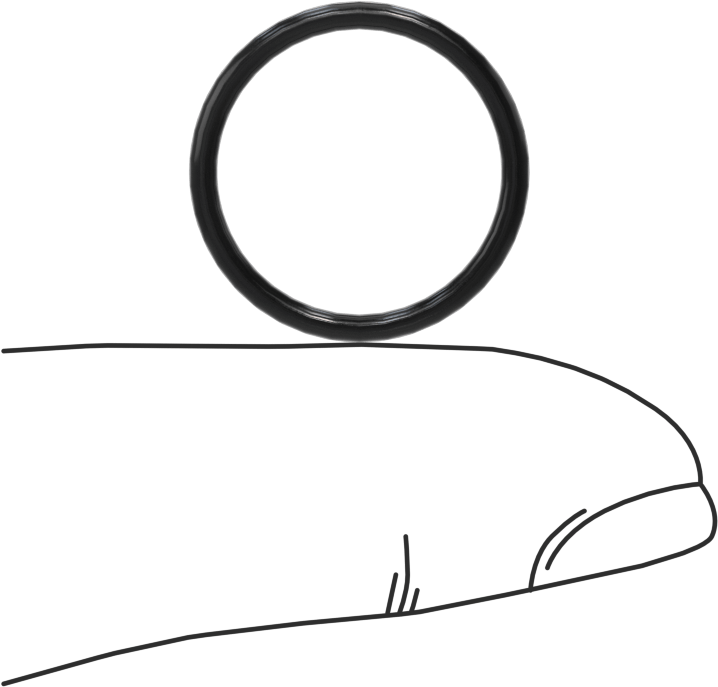 Yağa Dayanıklı Buna-N O-Ring, 1.5 mm Genişlik, 15.5 mm İç Çap