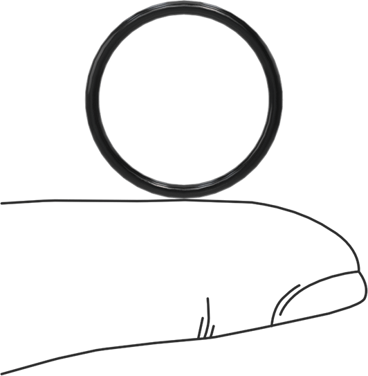 Yağa Dayanıklı Buna-N O-Ring, 1.5 mm Genişlik, 18 mm İç Çap