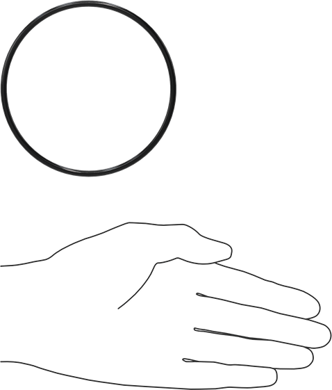 Yağa Dayanıklı Buna-N O-Ring, 3.5 mm Genişlik, 91 mm İç Çap