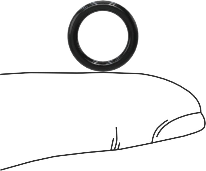 Yağa Dayanıklı Buna-N O-Ring, 2 mm Genişlik, 9.5 mm İç Çap