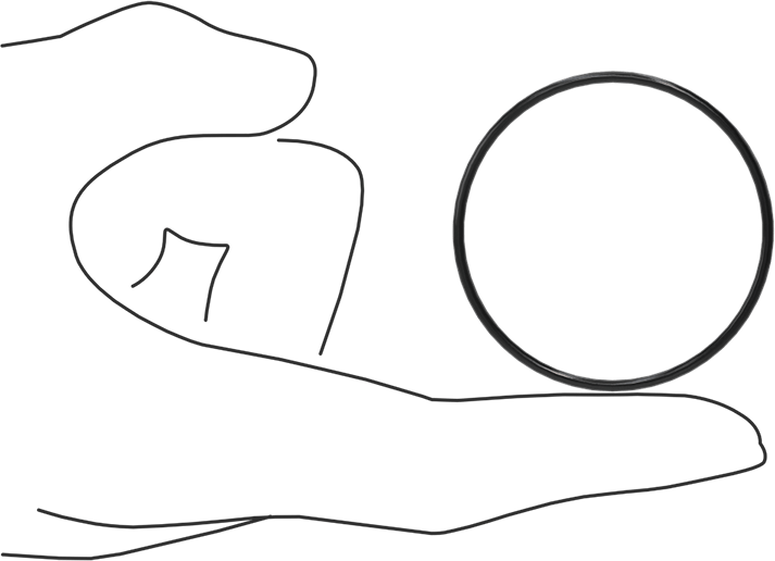 Yağa Dayanıklı Buna-N O-Ring, 1.78 mm Genişlik, 45.84 mm İç Çap