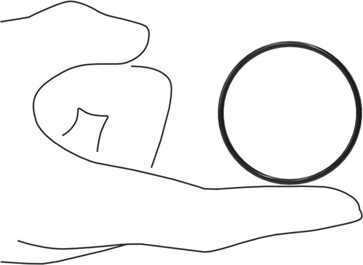 Yağa Dayanıklı Buna-N O-Ring, 2 mm Genişlik, 43 mm İç Çap