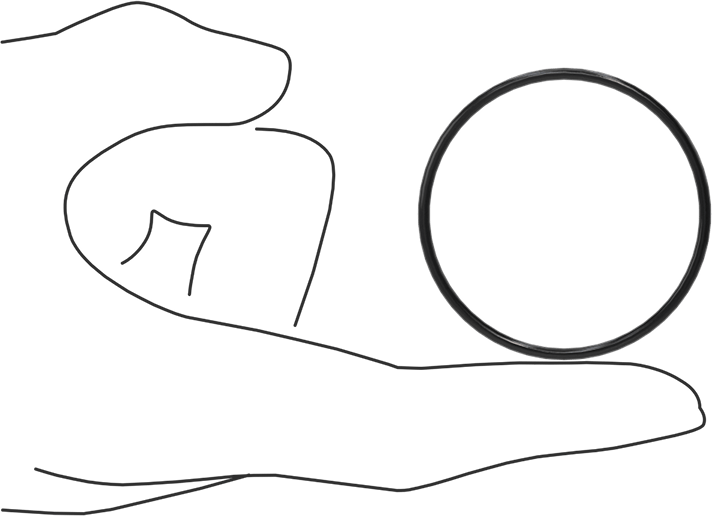 Yağa Dayanıklı Buna-N O-Ring, 2 mm Genişlik, 45 mm İç Çap