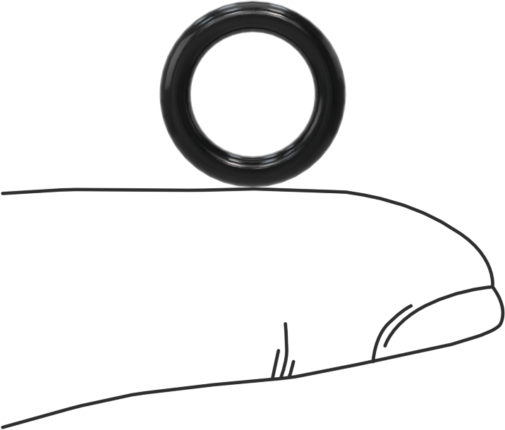 Yağa Dayanıklı Buna-N O-Ring, 2.4 mm Genişlik, 9.6 mm İç Çap