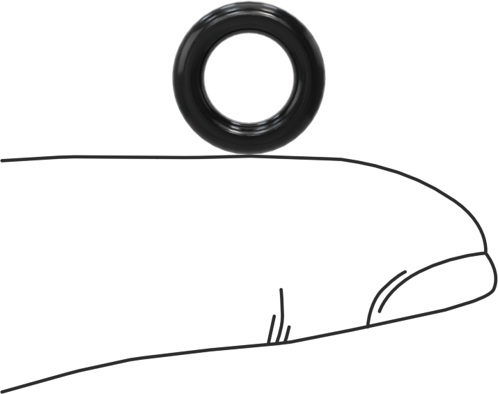 Yağa Dayanıklı Buna-N O-Ring, 2.5 mm Genişlik, 7 mm İç Çap