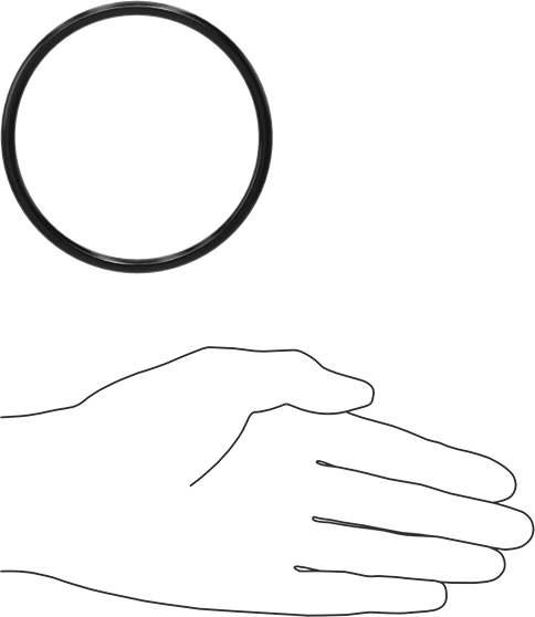 Yağa Dayanıklı Buna-N O-Ring, 2.5 mm Genişlik, 90 mm Dış Çap, 84 mm İç Çap