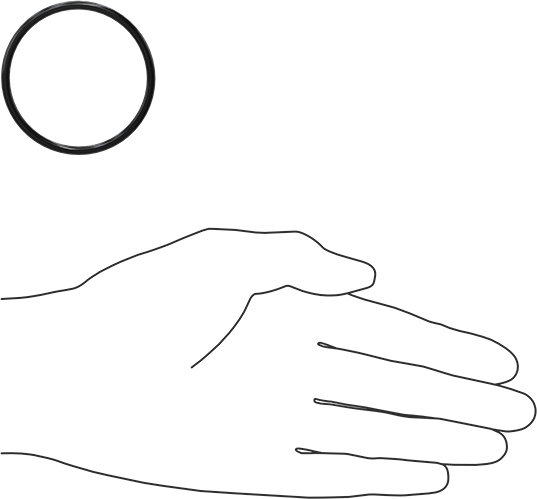 Yağa Dayanıklı Buna-N O-Ring, 3 mm Genişlik, 47 mm İç Çap