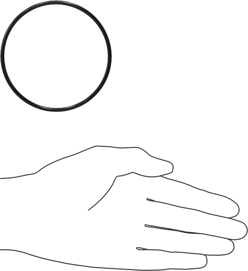 Yağa Dayanıklı Buna-N O-Ring, 3 mm Genişlik, 77 mm İç Çap