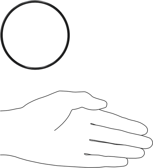 Yağa Dayanıklı Buna-N O-Ring, 3 mm Genişlik, 78 mm İç Çap