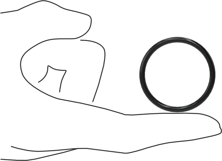 Yağa Dayanıklı Buna-N O-Ring, 3.1 mm Genişlik, 34.4 mm İç Çap