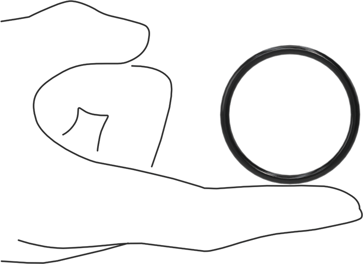 Yağa Dayanıklı Buna-N O-Ring, 3.1 mm Genişlik, 39.4 mm İç Çap