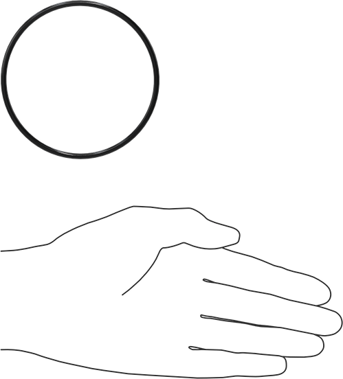 Yağa Dayanıklı Buna-N O-Ring, 3.1 mm Genişlik, 79.4 mm İç Çap