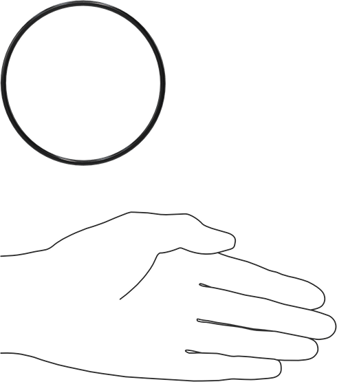 Yağa Dayanıklı Buna-N O-Ring, 3.1 mm Genişlik, 84.4 mm İç Çap