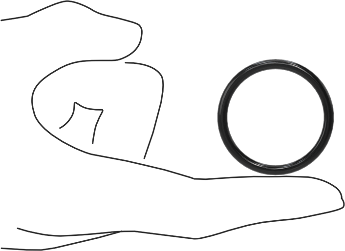 Yağa Dayanıklı Buna-N O-Ring, 3.5 mm Genişlik, 33 mm İç Çap