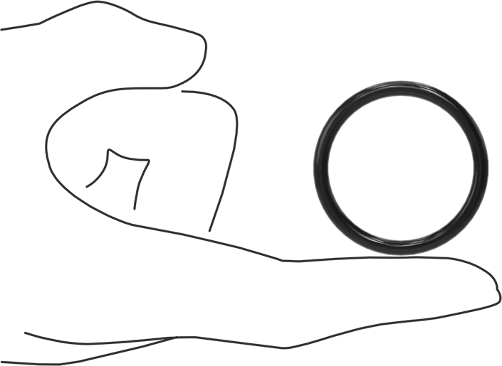 Yağa Dayanıklı Buna-N O-Ring, 3.6 mm Genişlik, 34.1 mm İç Çap