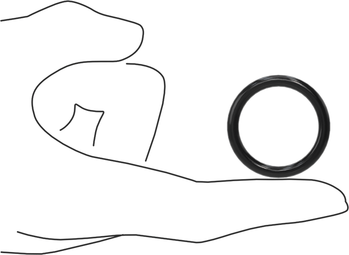 Yağa Dayanıklı Buna-N O-Ring, 4 mm Genişlik, 27 mm İç Çap