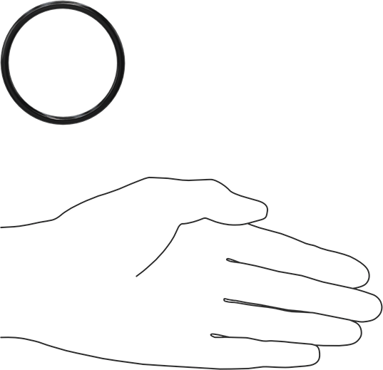 Yağa Dayanıklı Buna-N O-Ring, 4 mm Genişlik, 52 mm İç Çap