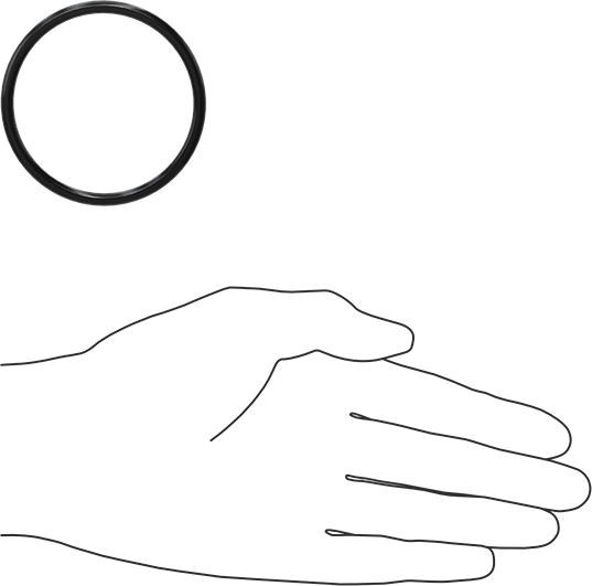 Yağa Dayanıklı Buna-N O-Ring, 4 mm Genişlik, 56 mm İç Çap