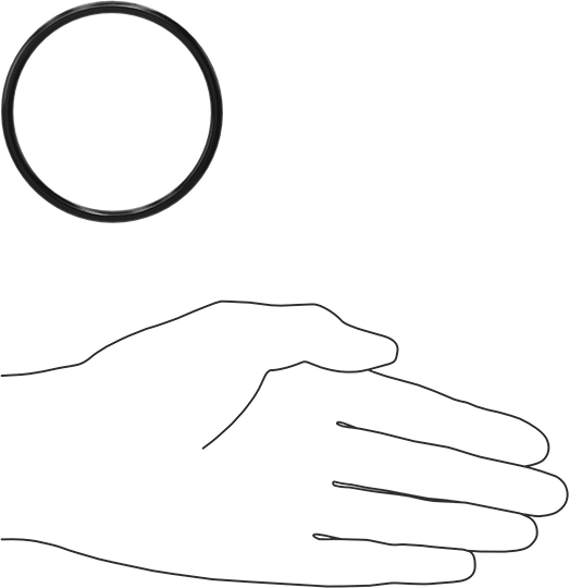 Yağa Dayanıklı Buna-N O-Ring, 4 mm Genişlik, 64 mm İç Çap