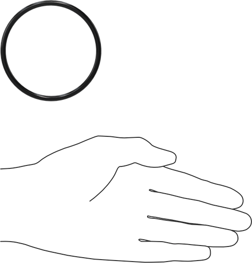 Yağa Dayanıklı Buna-N O-Ring, 4 mm Genişlik, 66 mm İç Çap