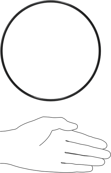 Yağa Dayanıklı Buna-N O-Ring, 4 mm Genişlik, 160 mm İç Çap