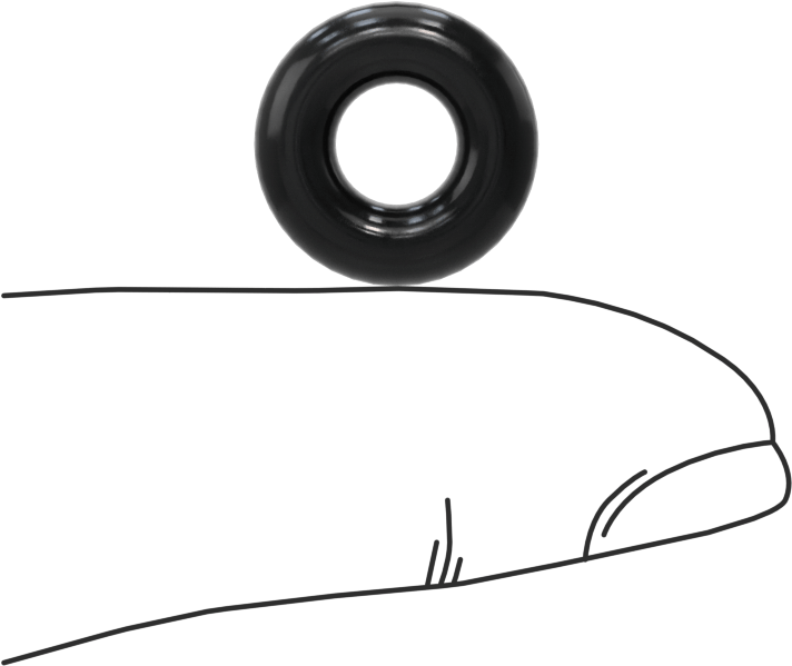 Yağa Dayanıklı Buna-N O-Ring, 4 mm Genişlik, 6 mm İç Çap