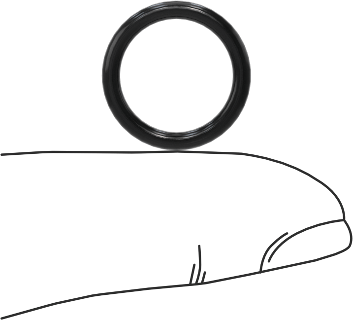 Yağa Dayanıklı Buna-N O-Ring, 2 mm Genişlik, 12.5 mm İç Çap