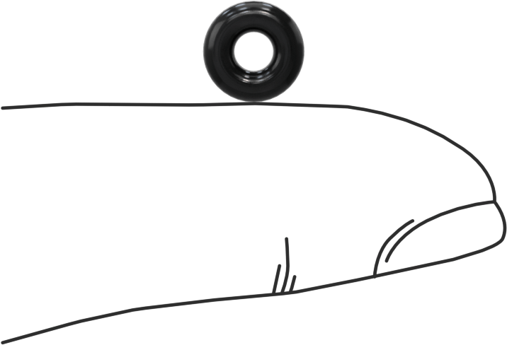 Yağa Dayanıklı Buna-N O-Ring, 2.4 mm Genişlik, 3 mm İç Çap