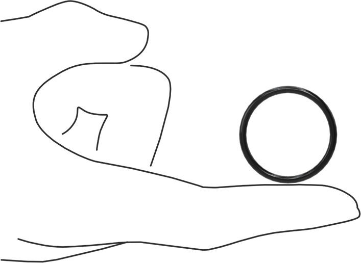 Yağa Dayanıklı Buna-N O-Ring, 2.4 mm Genişlik, 27.3 mm İç Çap