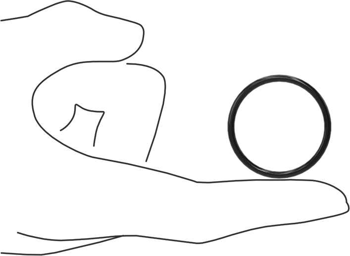 Yağa Dayanıklı Buna-N O-Ring, 2.4 mm Genişlik, 30.3 mm İç Çap