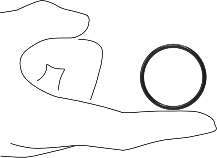 Yağa Dayanıklı Buna-N O-Ring, 2.4 mm Genişlik, 31.6 mm İç Çap