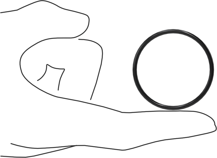 Yağa Dayanıklı Buna-N O-Ring, 2.4 mm Genişlik, 39.6 mm İç Çap