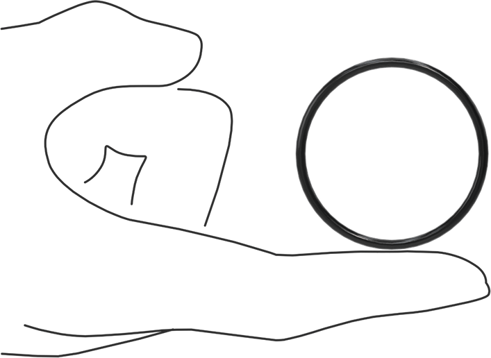 Yağa Dayanıklı Buna-N O-Ring, 2.4 mm Genişlik, 41.6 mm İç Çap