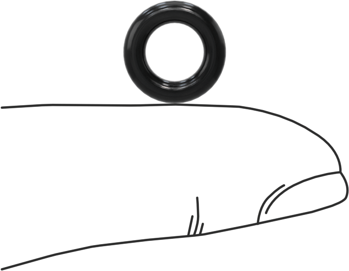 Yağa Dayanıklı Buna-N O-Ring, 2.5 mm Genişlik, 6.5 mm İç Çap