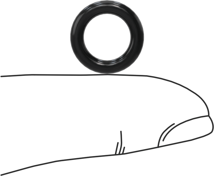 Yağa Dayanıklı Buna-N O-Ring, 2.5 mm Genişlik, 8.5 mm İç Çap