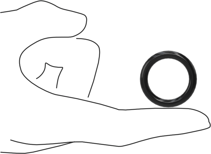 Yağa Dayanıklı Buna-N O-Ring, 4.5 mm Genişlik, 23 mm İç Çap