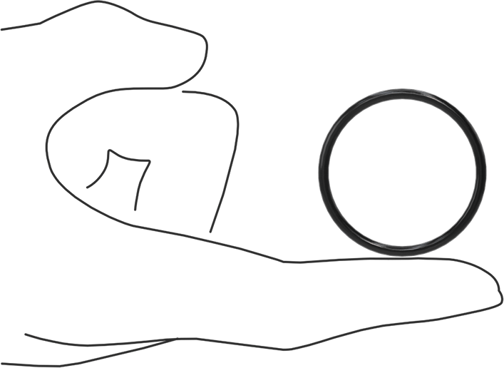 Yağa Dayanıklı Buna-N O-Ring, 2.5 mm Genişlik, 34.5 mm İç Çap