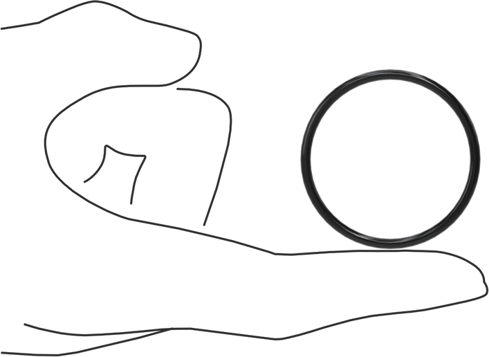 Yağa Dayanıklı Buna-N O-Ring, 2.5 mm Genişlik, 38.5 mm İç Çap