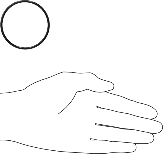 Yağa Dayanıklı Buna-N O-Ring, 2.5 mm Genişlik, 51 mm İç Çap