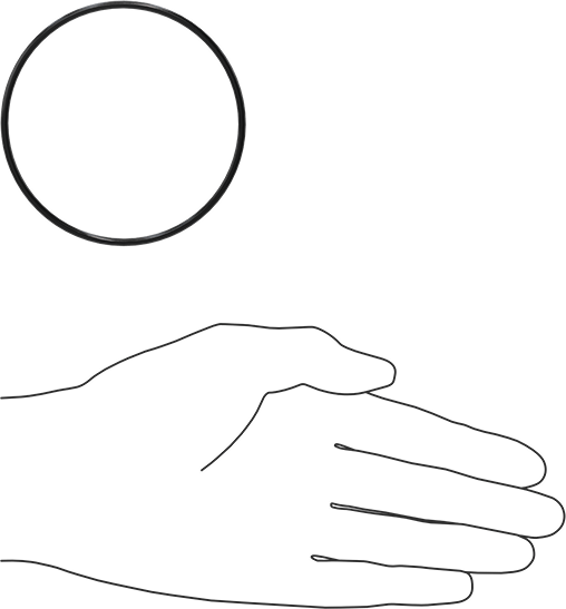 Yağa Dayanıklı Buna-N O-Ring, 2.5 mm Genişlik, 75 mm İç Çap